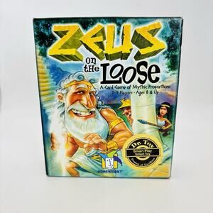 Zeus on the Loose Card Game COMPLETE Gamewright 2007 Kids Strategy Counting